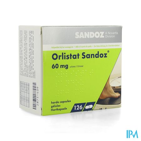 Orlistat Sandoz Caps Dure 126 X 60mg