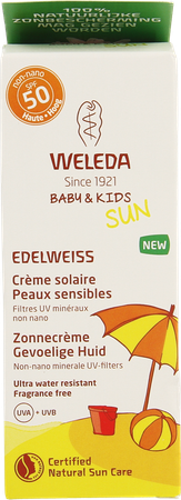 Weleda Edelweiss Zonnecreme Gevoel.huid Ip50+ 50ml 1