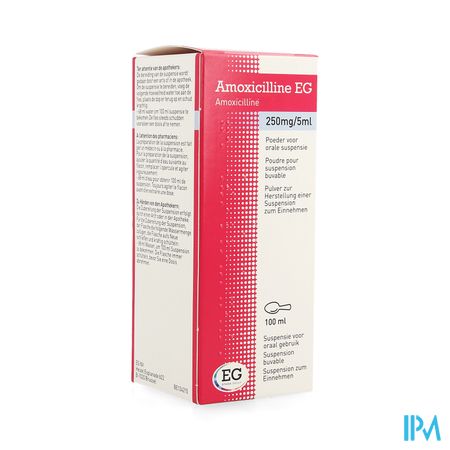 Amoxicilline EG Sir 100 Ml 250Mg/5Ml