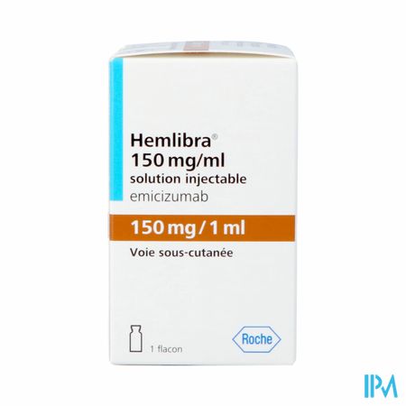 Hemlibra 150mg/1,0ml Sol Inj Fl Inj 1 +cnk 4125928 1
