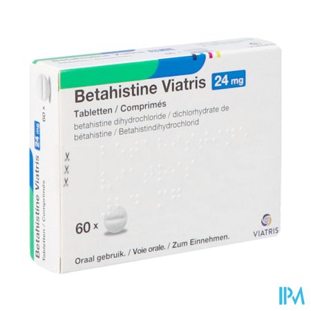 Betahistine Viatris 24mg Comp 60