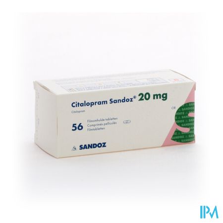 Citalopram Sandoz 20mg Tabl 56 X 20mg New Sandoz 1