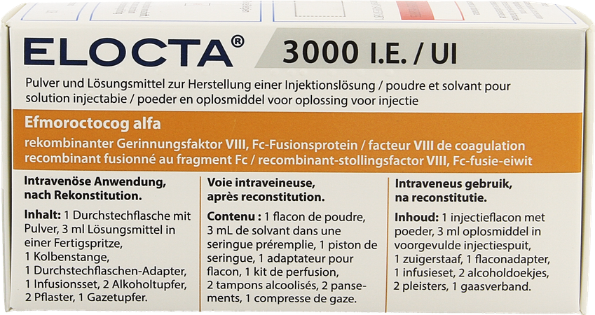 Elocta 3000ie Pdr+solv Voor Opl Inj 1 1