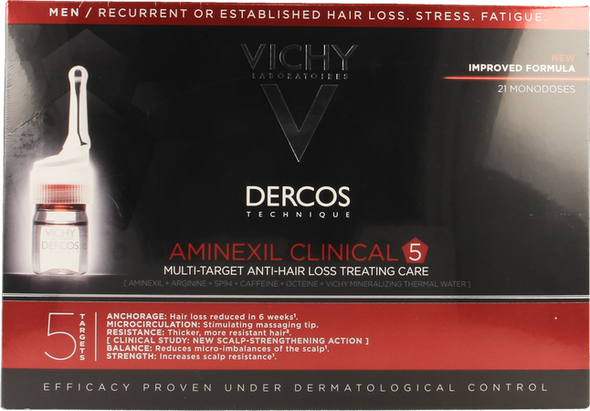 Vichy Dercos Aminexil Clinical 5 Men Amp 21x6ml 6