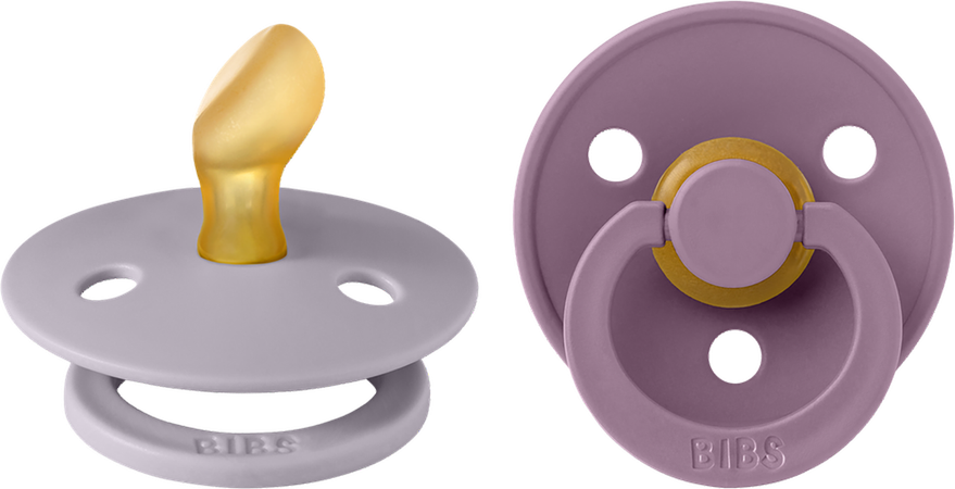 Bibs 1 Fopspeen Anatomic Duo Fossil/mauve