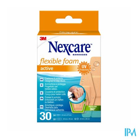 Nexcare 3m Flexible Foam Active Ha Pans Predec. 30