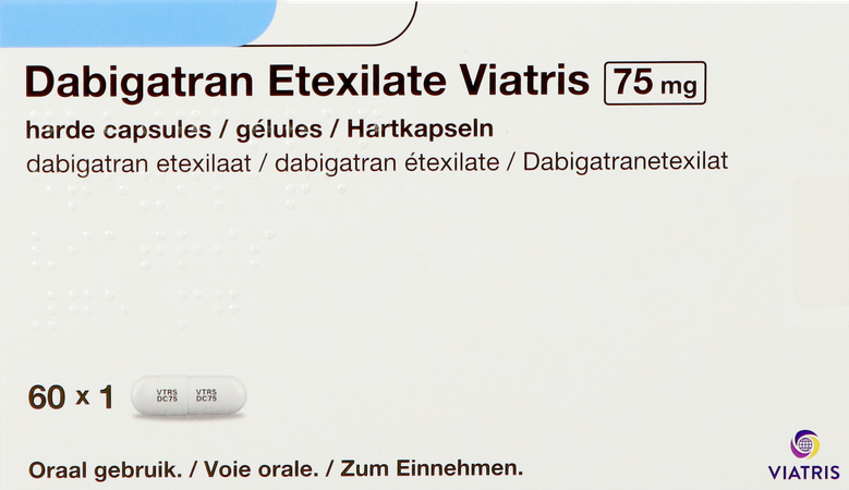 Dabigatran Etexilate Viatris 75mg Caps Dur 60 2