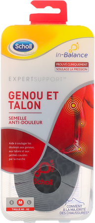 Scholl Semelles A/douleur Genou&talon M 1 Paire 2