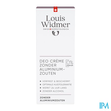 Widmer Body Deo Creme S/sels Aluminium N/parf 40ml