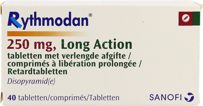 Rythmodan La Comp 40 X 250mg 2