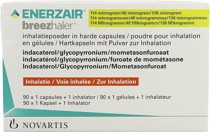 Enerzair Breezhaler 114/46/136mcg Caps 90x1+1inhal 1