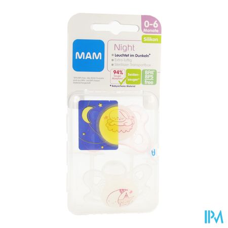 Mam Fopspeen Night 0-6m Meisje 1