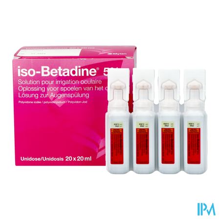 Iso Betadine Sol Oculaire-spoelen Oog 20udx20ml 5% 5