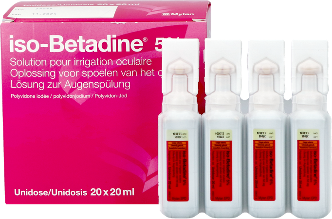 Iso Betadine Sol Oculaire-spoelen Oog 20udx20ml 5% 5