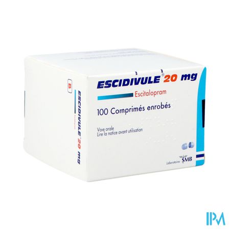 Escidivule 20mg Comp Enrob 100