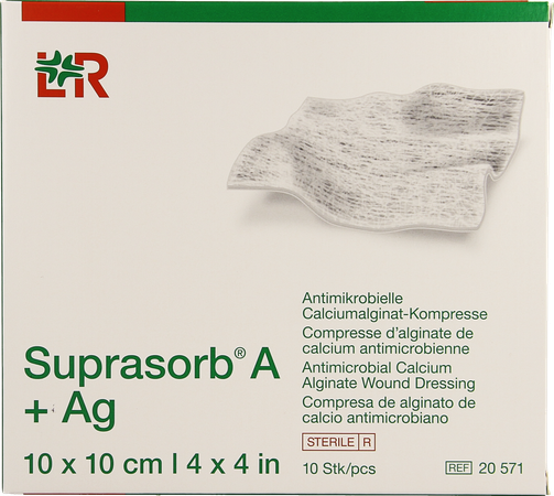 Suprasorb A+ag Kp Alg. Calc10x10cm 10 20571 149266 5