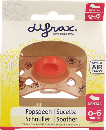 Difrax Fopspeen Sil Mini-dental 0-6m 799 13