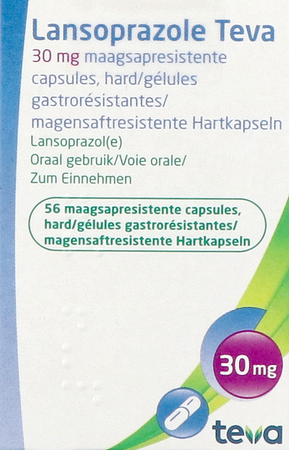 Lansoprazole Teva 30mg Maagsapresist Caps 56 2