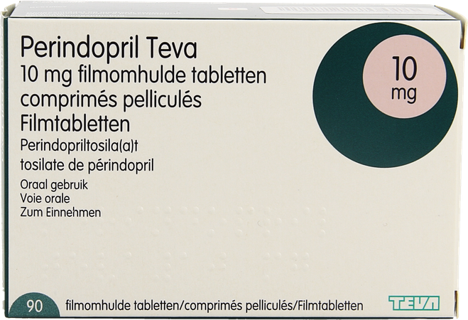 Perindopril Teva 10,0mg Filmomh Tabl 90 X 10,0mg 1
