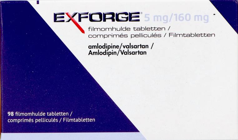 Exforge 5mg/160mg Pipharma Comp 98 Pip 1