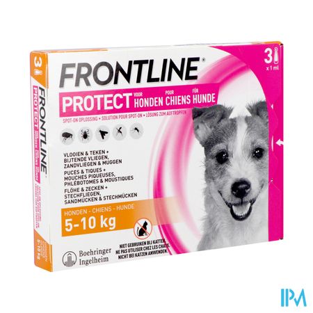 Frontline Protect Spot On Sol Chien 5-10kg Pipet 3