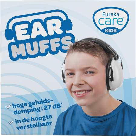 Eureka Care Gehoorbescherm. Koptelefoon 3-12j Wit 1