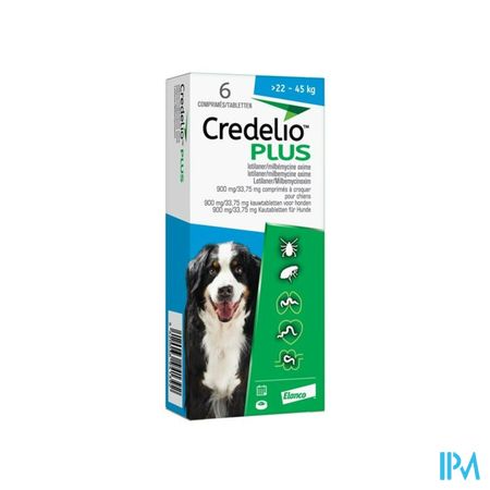 Credelio Plus 900,00mg/33,75mg Hond Kauwtabl 6