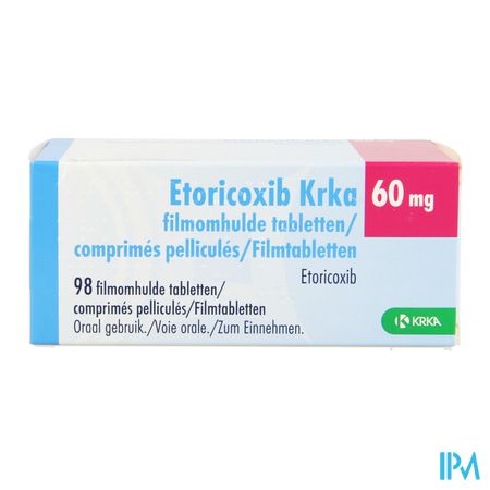 Etoricoxib Krka 60mg Filmomh Tabl 98 X 60mg 1