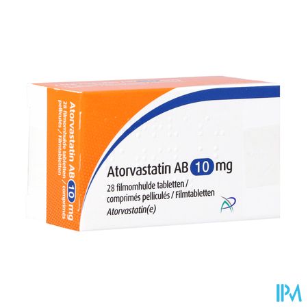 Atorvastatin Ab 10mg Film.tabl 28 Pvc/pe/pvdc/alu