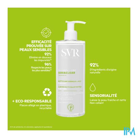 Svr Sebiaclear Eau Micellair Fl 400ml 3