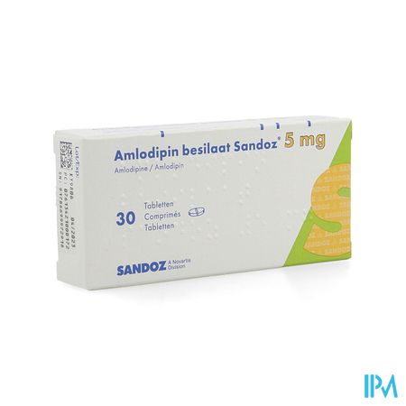 Amlodipine Besilaat Sandoz C0mp 30x5mg