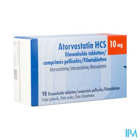 Atorvastatin Hcs 10mg Filmomh Tabl 98