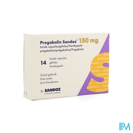 Pregabalin Sandoz 150mg Harde Caps 14