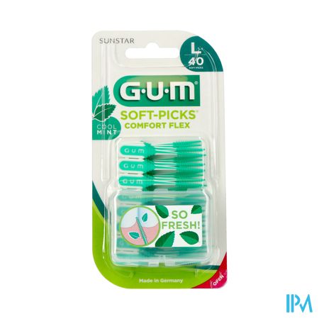 Gum Soft Picks Minty Large 40