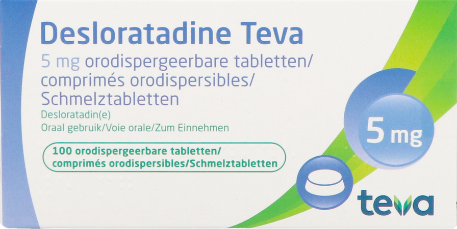 Desloratadine Teva 5mg Orodisp Tabl 100 X 5mg 1