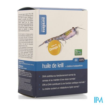 Purasana Eko Huile De Krill Blister Caps 60