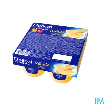 Delical Creme Dessert La Floridine Vanille 4x125g