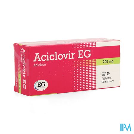 Aciclovir EG 200      Tabl 25X200Mg