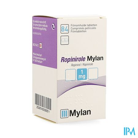 Ropinirole Viatris 1mg Tabl 84