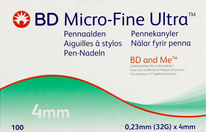 Bd Microfine Ultra Pennaald 4mm 32g Easyflow 100 2