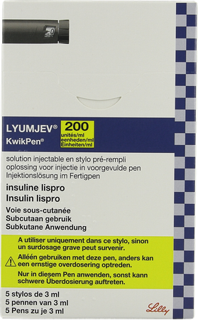Lyumjev 200ie/ml Kwikpen Opl Inj Voorgev.pen 5x3ml 1