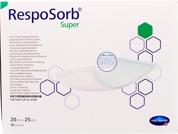 Resposorb Super 20x25cm 10 P/s 1