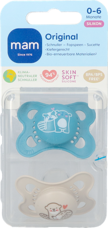 Mam Fopspeen Original Pure Siliconen 0-6m Jongen 2 2