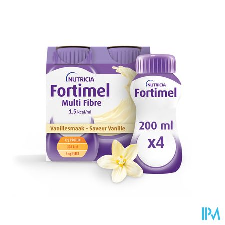 Fortimel Multifiber 1.5kcal Vanille 4x200ml