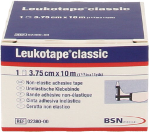 Leukotape Classic Zwart 3,75cmx10m 1 238000 2