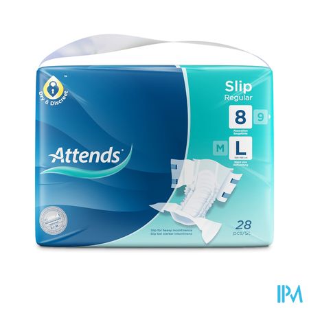 Attends Slip Regular Plus 8l 1x28
