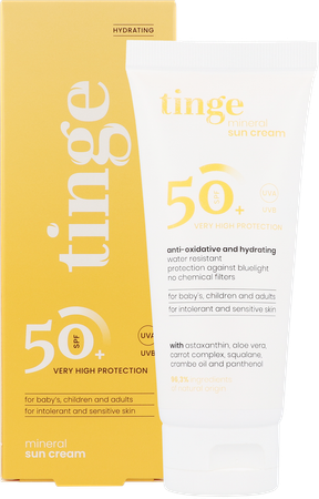 Tinge Minerale Zonnecreme Spf50+ Tube 100ml 4