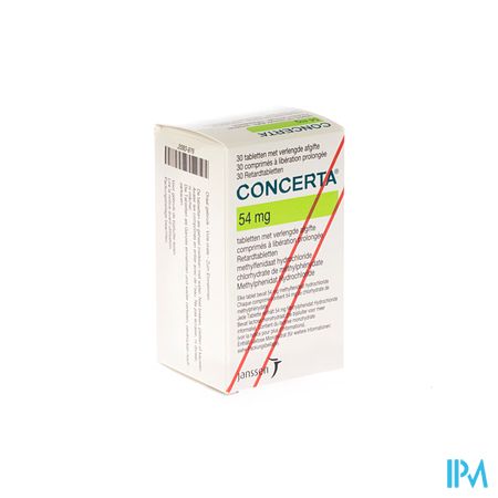 Concerta Tabl 30 X 54mg