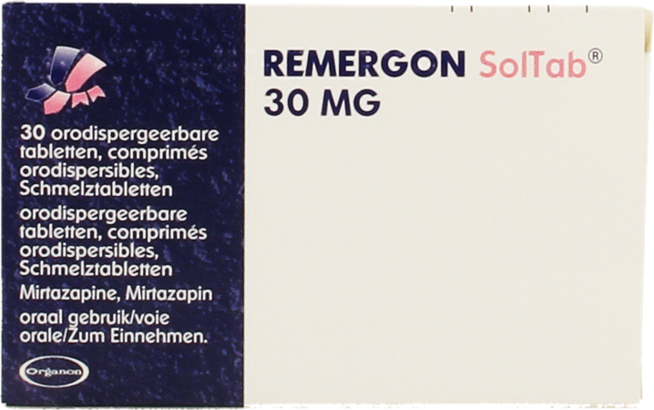 Remergon Sol Tabl 30mg Comp 30 X 30mg 3