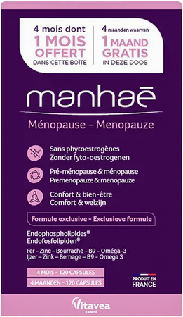 Vitavea Manhae Menopauze 3 Maand + 1 Maand Caps 90 1